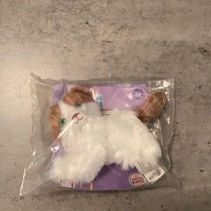 2009 Hasbro Furreal Friends MINI 4" Kitty Cat Plush Toy Burger King